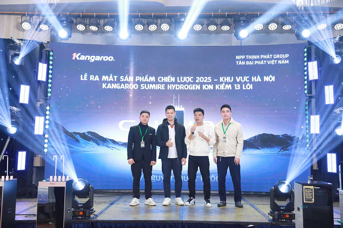Hà Nội – Ấn tượng với lễ ra mắt máy lọc nước Kangaroo Sumire Hydrogen ion kiềm 13 lõi