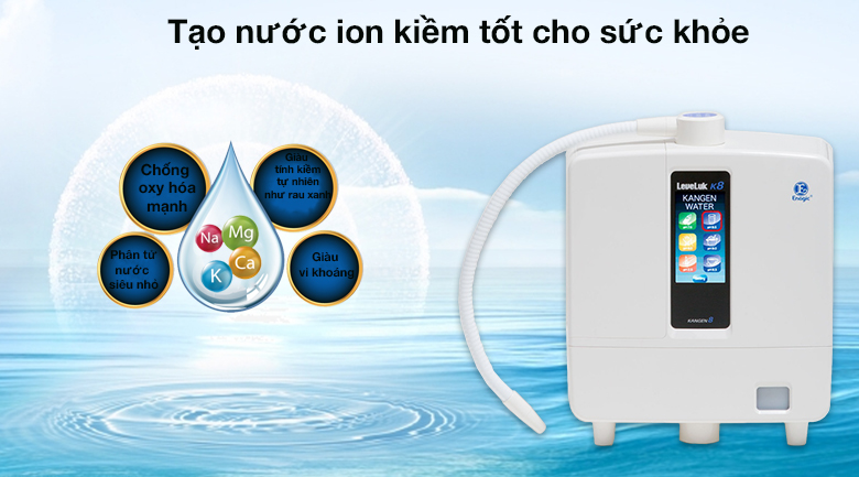 MÁY ION KIỀM KANGEN LEVELUK K8 – 8 TẤM ĐIỆN CỰC &#8211; 10 NGÔN NGỮ