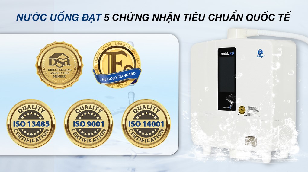 MÁY ION KIỀM KANGEN LEVELUK K8 – 8 TẤM ĐIỆN CỰC &#8211; 10 NGÔN NGỮ
