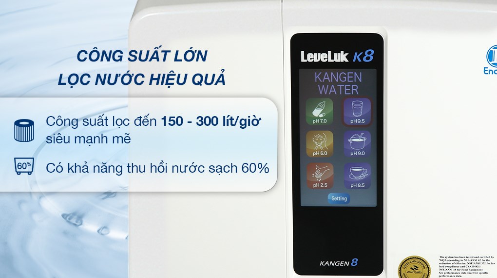 MÁY ION KIỀM KANGEN LEVELUK K8 – 8 TẤM ĐIỆN CỰC &#8211; 10 NGÔN NGỮ